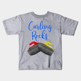 Curling Rocks Kids T-Shirt